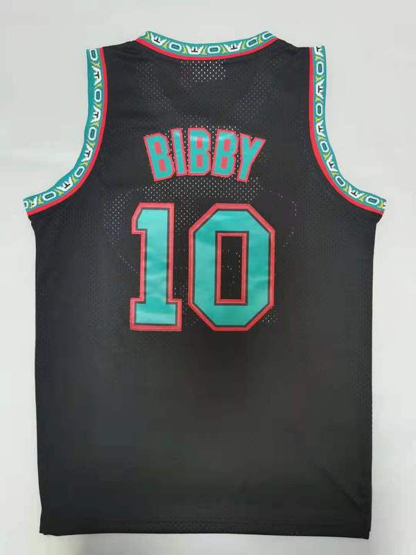 Cheap Men Memphis Grizzlies 10 Bibby Black Throwback Gourmet mesh NBA Jersey